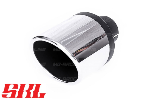 M1-100SSH насадка одинарная круглая 100 мм, длина 200 мм, супер скошеная, завальцованная пустая