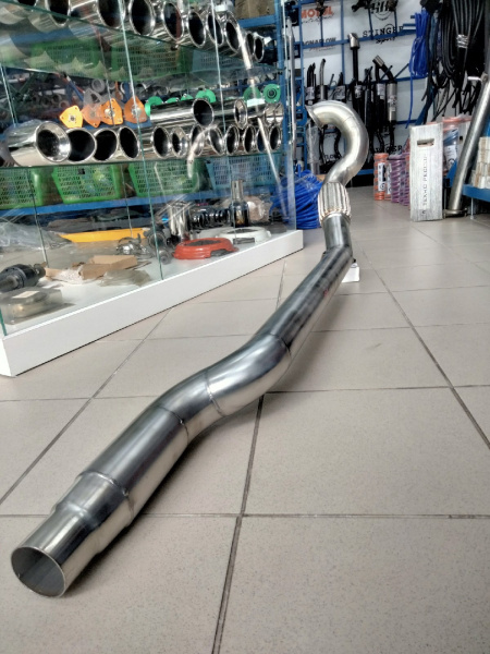 5Q0254502CX приемная труба / даунпайп A3 / Leon / Octavia A7 / Golf 1.8-2.0TSI/TSI DSG AISI 304