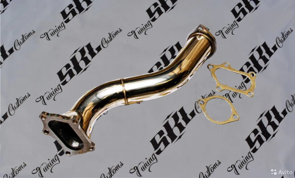 1008136 приемная труба / даунпайп Toyota Mark 2 JZX110 под сток-турбину