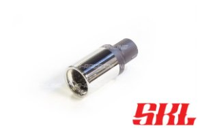 M1-80B насадка одинарная круглая 80 мм, длина 200 мм, прямая, завальцованная с рюмкой