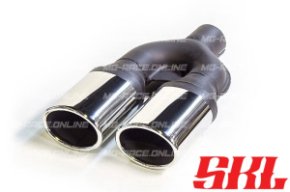 M2-10HR насадка двойная эллипсная 95х65 мм, длина 220 мм, прямая, завальцованная пустая R