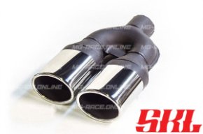 M2-10HL насадка двойная эллипсная 95х65 мм, длина 220 мм, прямая, завальцованная пустая L