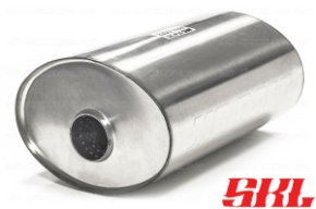 U23I46063 глушитель овальный 210х145 мм, длина 460 мм, труба 63 мм