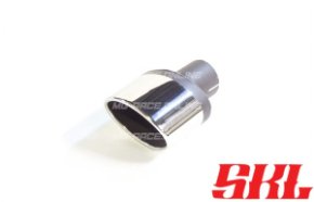 M1-27HLK насадка одинарная эллипсная 120х80 мм, длина 170 мм, косая, завальц. пустая, короткая L