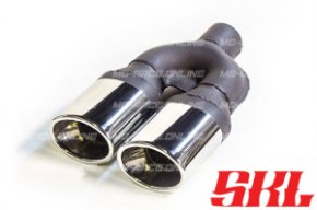 M2-10L насадка двойная эллипсная 95х65 мм, длина 220 мм, прямая, завальцованная с рюмкой L