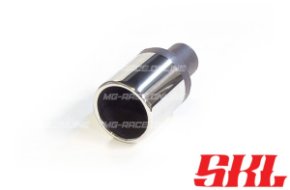 M1-90H насадка одинарная круглая 90 мм, длина 200 мм, прямая, завальцованная пустая