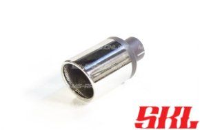 M1-90SA насадка одинарная круглая 90 мм, длина 200 мм, косая, завальцованная с перфорацией