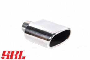 M1-21-1H насадка одинарная овальная 145х75 мм, длина 200 мм, косая, завальцованная пустая