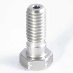 H160-03-06C банджо болт короткий, M6 x 1.00 Metric, нержавеющая сталь