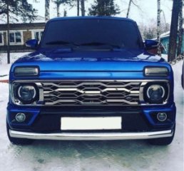 Решетка радиатора ВАЗ 2121 Raptor, хром