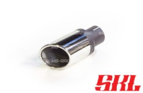 M1-80SSAR насадка одинарная круглая 80 мм, длина 200 мм, супер скошеная, завальц. с перф шов сбоку R