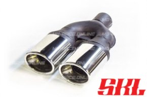 M2-10 насадка двойная эллипсная 95х65 мм, длина 220 мм, прямая, завальцованная с рюмкой