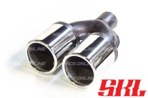 M2-100A насадка двойная круглая 100 мм, длина 240 мм, прямая, завальцованная с перфорацией