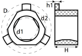 HLM00032 Втулка рулевой рейки без ГУР 21,00/37,00*17,90
