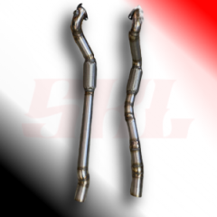 7L6254450NX приемная труба / даунпайп правый Audi Q7, 4LB VW Touareg, 7P5, 7P6