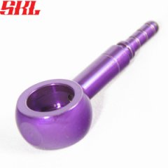 H692-PURPLE фитинг Банджо 10мм или 3/8 прямой PURPLE длина 45мм, нержавеющая сталь