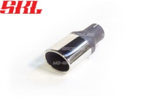 M1-10H насадка одинарная эллипсная 95х65 мм, длина 200 мм, прямая, завальцованная пустая