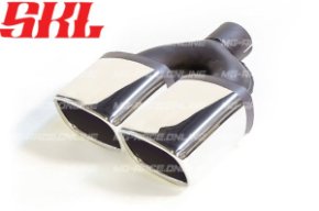 M2-33L насадка двойная прямоугольная 115х85 мм, длина 240 мм, косая, завальцованная с перфорацией L