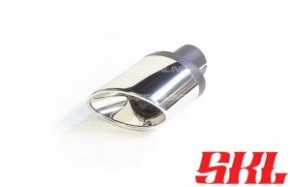 M1-27R насадка одинарная эллипсная 120х80 мм, длина 200 мм, косая, завальцованная с рюмкой R