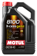 111682 Моторное масло Motul 8100 X-CESS GEN2 5W-40 5л
