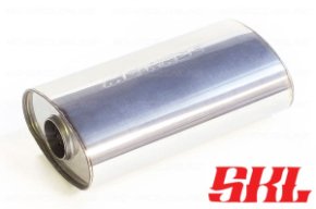 U22L46063 глушитель овальный 170х100 мм, длина 460 мм, труба 63 мм, камера