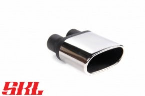 M1-21-2H насадка одинарная овальная 145х75 мм, длина 200 мм, косая, завальцованная пустая