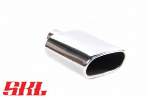 M1-21-1DH насадка одинарная овальная 145х75 мм, длина 230 мм косая завальцованная пустая, удлинённая