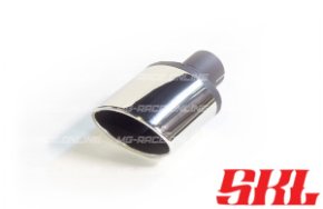 M1-28H насадка одинарная эллипсная 120х80 мм, длина 200 мм, косая, завальцованная пустая