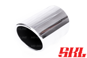 M100SSH насадка одинарная круглая 100 мм, длина 180 мм, супер скошеная, завальцованная пустая