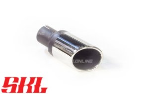 M1-80SSHL насадка одинарная круглая 80 мм, длина 200 мм, супер скошеная, завальц. пустая шов сбоку L