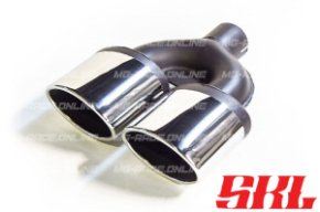 M2-27HR насадка двойная эллипсная 120х80 мм, длина 230 мм, косая, завальцованная пустая R