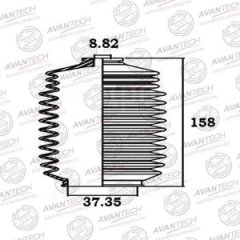 BS0201 Пыльник рулевой рейки AVANTECH