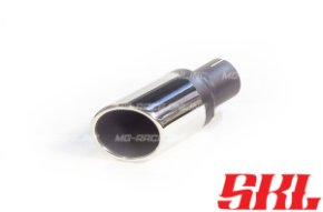 M1-90SSHR насадка одинарная круглая 90 мм, длина 200 мм, супер скошеная, завальц. пустая шов сбоку R