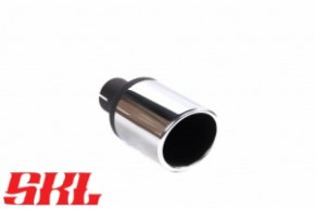 M1-100SH насадка одинарная круглая 100 мм, длина 200 мм, косая, завальцованная пустая