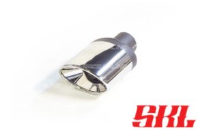 M1-28 насадка одинарная эллипсная 120х80 мм, длина 200 мм, косая, завальцованная с рюмкой