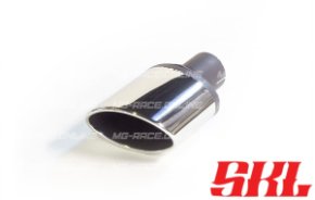 M1-27HR насадка одинарная эллипсная 120х80 мм, длина 200 мм, косая, завальцованная пустая R