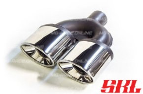 M2-27L насадка двойная эллипсная 120х80 мм, длина 230 мм, косая, завальцованная с рюмкой L