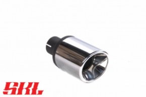 M1-100SB насадка одинарная круглая 100 мм, длина 200 мм, косая, завальцованная с рюмкой