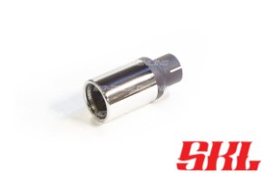 M1-80A насадка одинарная круглая 80 мм, длина 200 мм, прямая, завальцованная с перфорацией