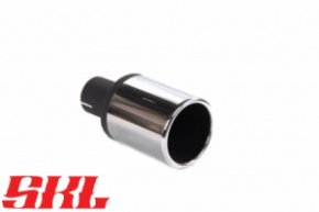 M1-100H насадка одинарная круглая 100 мм, длина 200 мм, прямая, завальцованная пустая