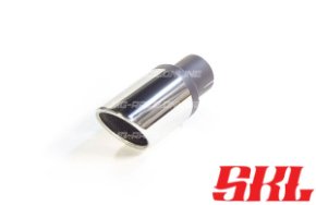 M1-80SSA насадка одинарная круглая 80 мм, длина 200 мм, супер скошеная, завальцованная с перфорацией