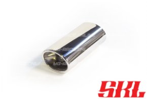 M10 насадка одинарная эллипсная 95х65 мм, длина 180 мм, прямая, завальцованная с рюмкой