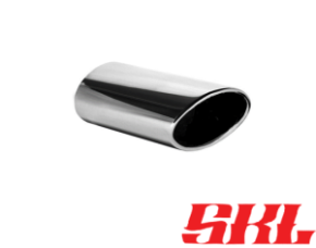 M2-27HLK насадка двойная эллипсная 120х80 мм, длина 200 мм, косая, завальцованная пустая короткая L