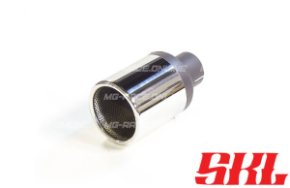 M1-90A насадка одинарная круглая 90 мм, длина 200 мм, прямая, завальцованная с перфорацией