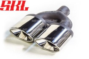 M2-28L насадка двойная эллипсная 120х80 мм, длина 230 мм, косая, завальцованная с рюмкой L