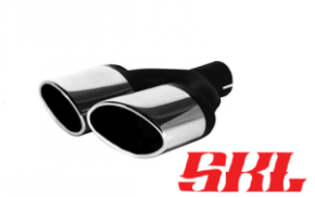 M2-27H насадка двойная эллипсная 120х80 мм, длина 230 мм, косая, завальцованная пустая