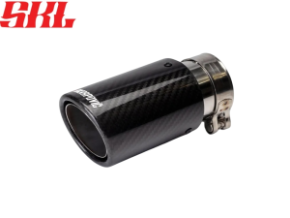 Насадка на глушитель Akrapovic style закругленная с карбоном 63х102мм