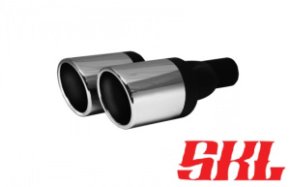 M2-100SSHR насадка двойная круглая 100 мм, длина 240 мм, супер скош. завальц. пустая, шов сбоку, R