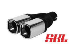 M2-12 насадка двойная прямоугольная 73х73 мм, длина 220 мм, прямая, завальцованная с рюмкой