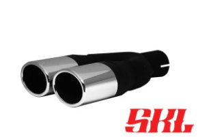 M2-10H насадка двойная эллипсная 95х65 мм, длина 220 мм, прямая, завальцованная пустая